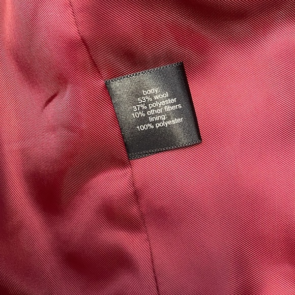 The Limited wool blend red front tie jacket - Picture 6 of 10